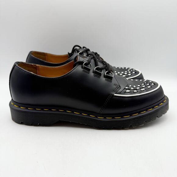 Dr. Martens Womens Ramsey Lace Up Oxfords EU 45 US 12 Black Leather EUC - Picture 3 of 14